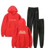 CBUM Set the Standard Track Suit Imperial Red and Black