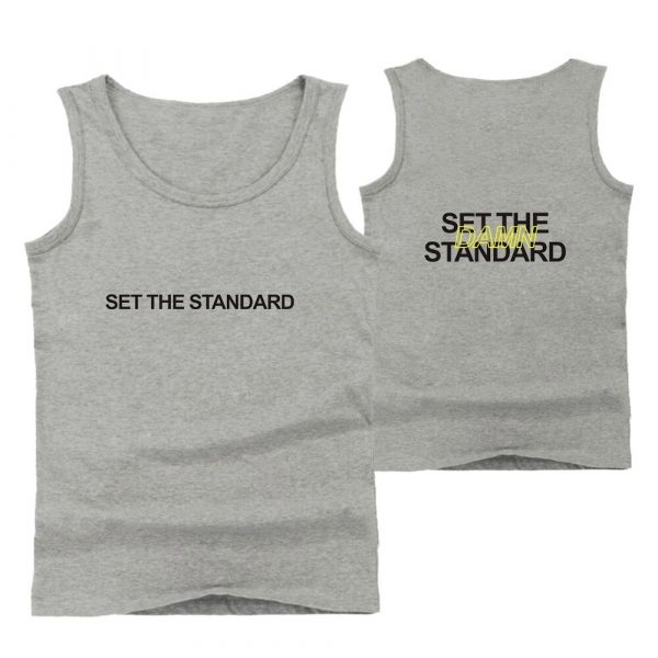 CBUM Set the Standard Tank Top Grrey