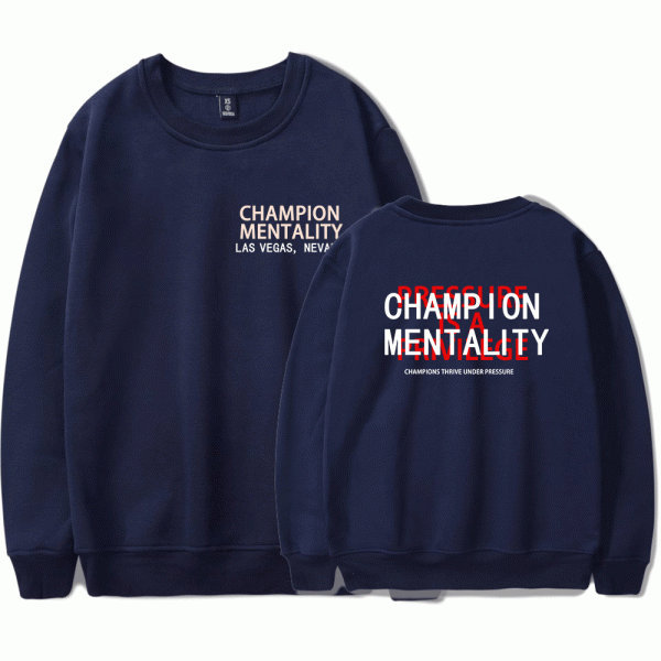 CBUM Champions Mentality Sweatshirt Navy Blue