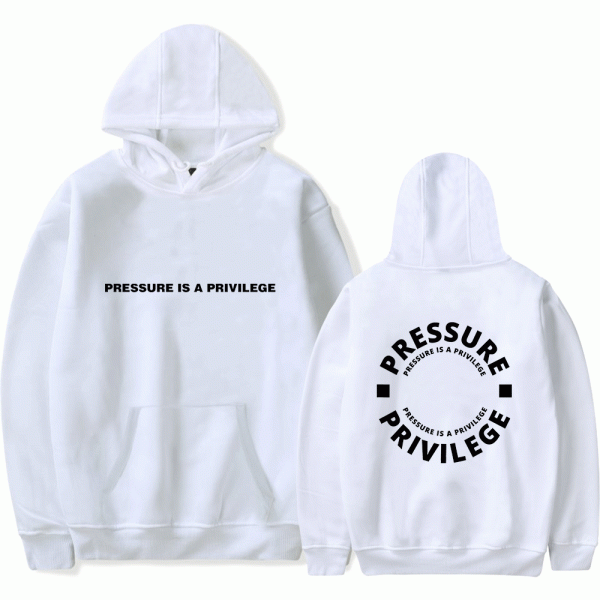 CBUM Pressure is Privilege Hoodie White