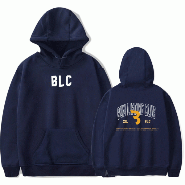 CBUM Lifting Club Hoodie Navy Blue