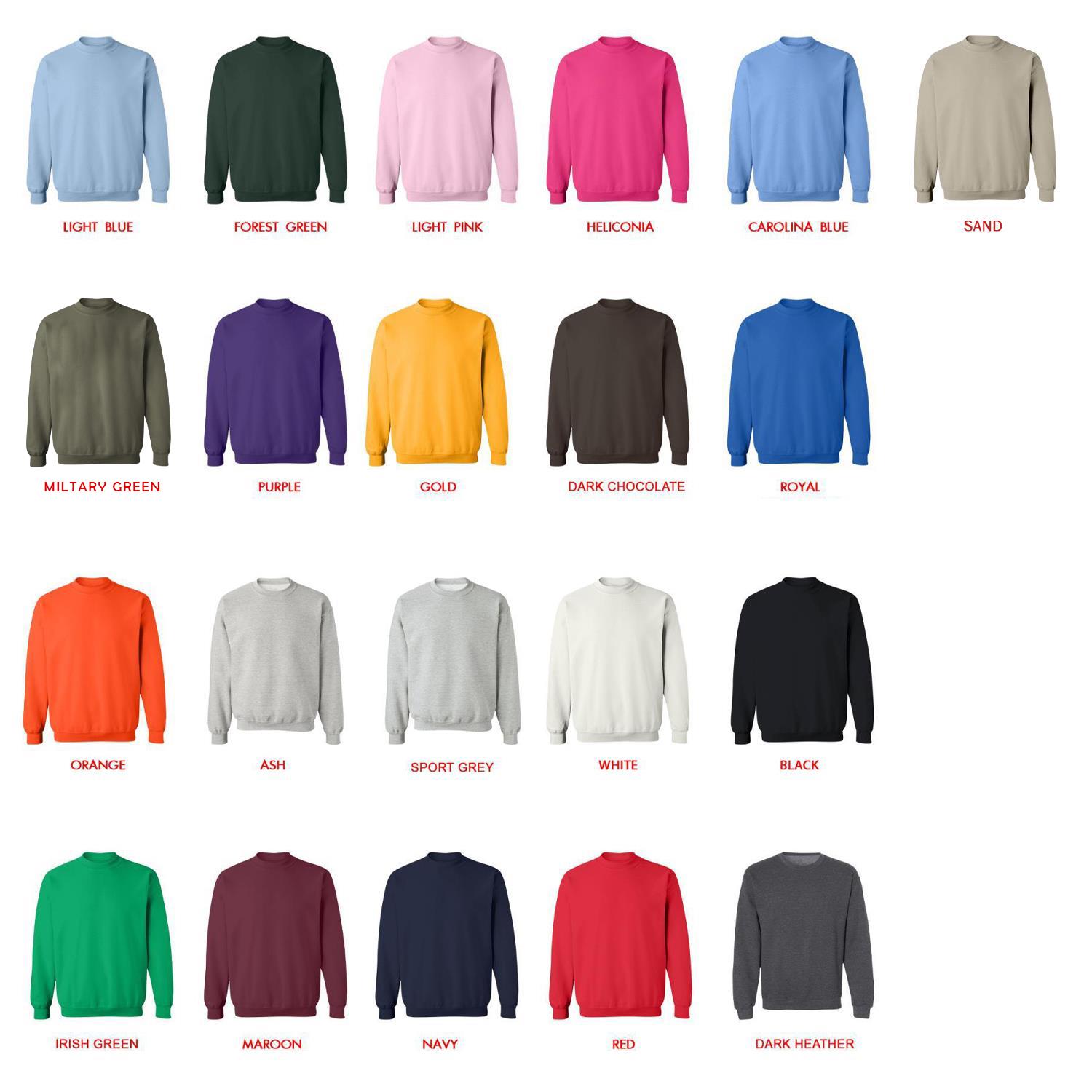 sweatshirt color chart - Cbum Merch