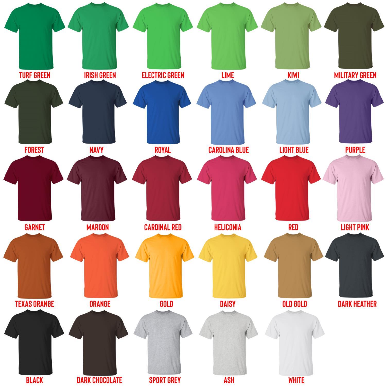t shirt color chart - Cbum Merch