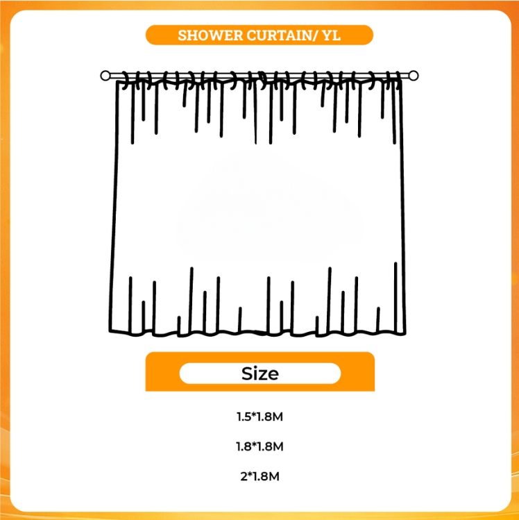 3D shower curtain - Cbum Merch