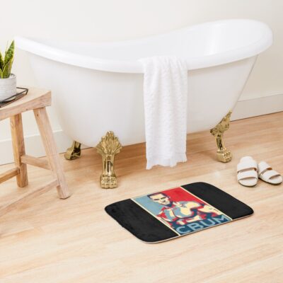 Alternative view of Chris Bumstead Minimal Bath Mat