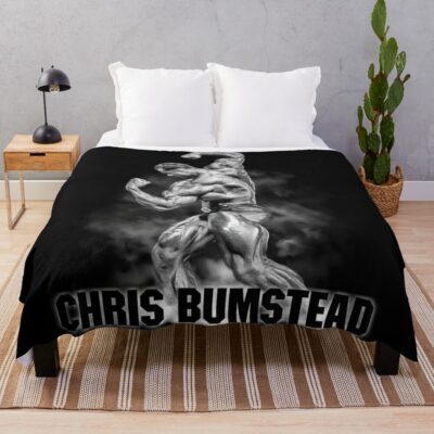 Chris Bumstead Cbum Arnold Pose Throw Blanket