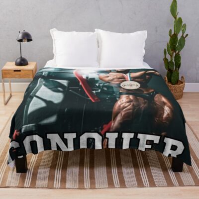 Chris Bumstead Cbum Bodybuilding Gym Throw Blanket