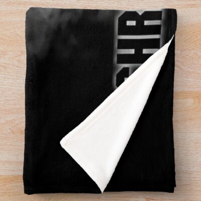 Alternative view of Chris Bumstead Cbum Arnold Pose Throw Blanket