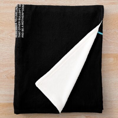 Alternative view of Chris Bumstead 21 Defend What_S Mine Throw Blanket