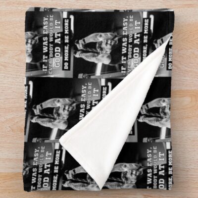 Alternative view of Chris Bumstead Cbum Bodybuilding Gym Motivation Throw Blanket