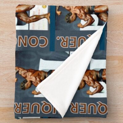 Alternative view of Motivation Body Building Sharp Feelings Throw Blanket
