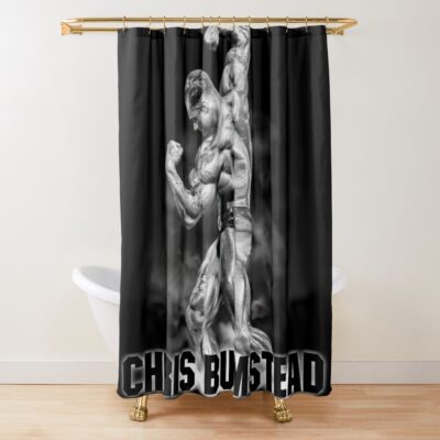 Chris Bumstead Cbum Arnold Pose Shower Curtain
