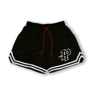 Sporty Cbum Style Black Workout Shorts