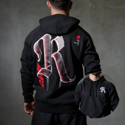 Cbum Raw Logo Red Black Pullover Hoodie