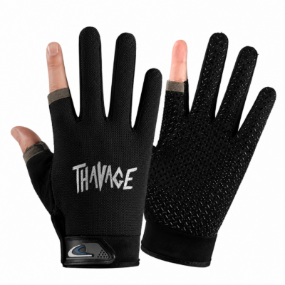 Cbum Thavage Workout Black Printed Gym Gloves