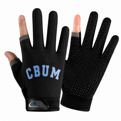 Cbum Men Black Printed Gym Gloves